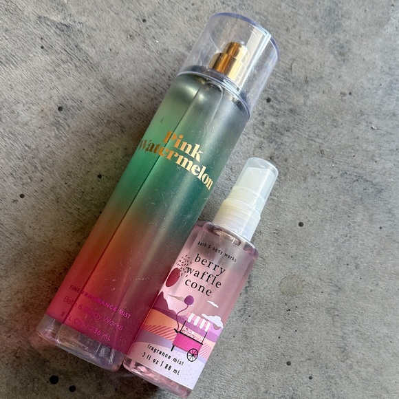 Bed Bath & Beyond Other - Bed Bath & Beyond Pink Watermelon and Berry Waffle Cone Fragrance Duo
